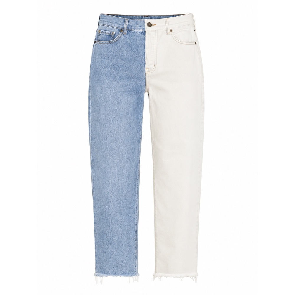 PacSun High Rise Straight Two Tone Colorblock Jeans 27‎ retro edgy streetwear